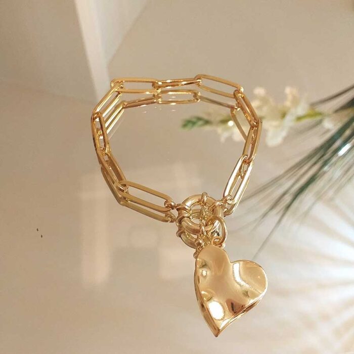 CS166647 - Pulseira de coração torto - Imagem 1