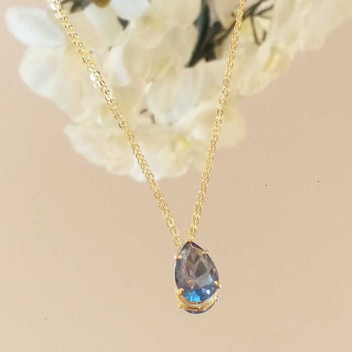 Colar gota (p) tanzanita – 2969 - Imagem 1