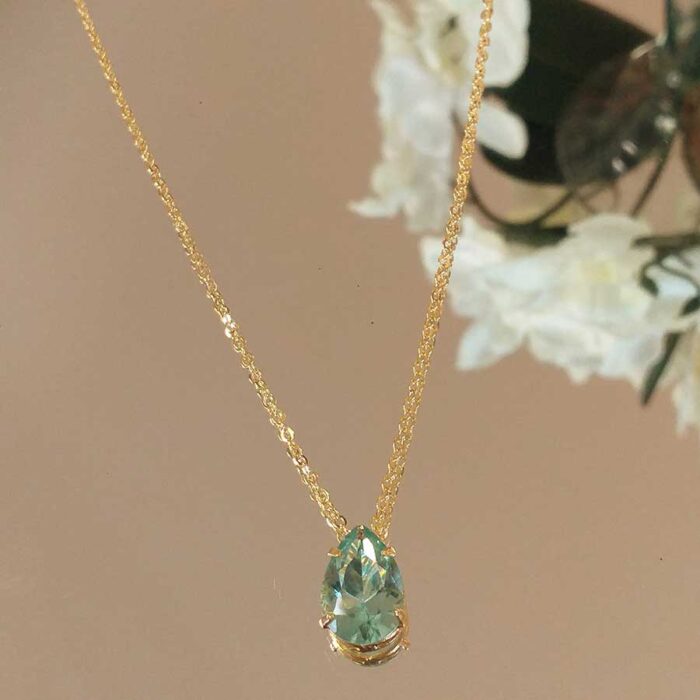 Colar gota (P) crysolite – 3001 - Imagem 1