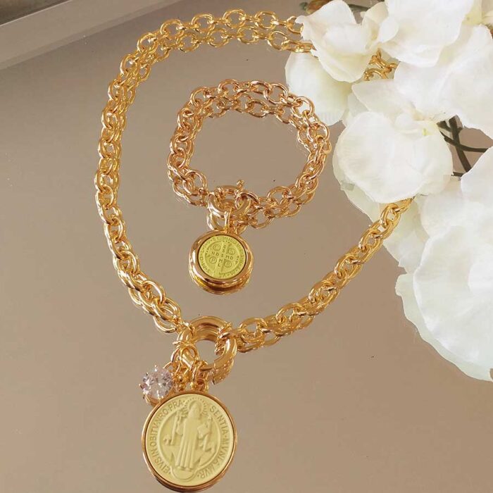 Conjunto São Bento neon amarelo– 3055 - Imagem 1