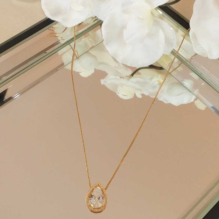 Colar de gota cristal – 3194 - Imagem 1