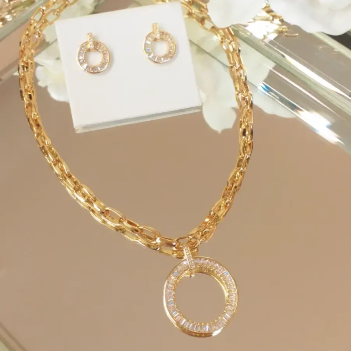 Conjunto redondo baguete - 3479 - Imagem 1