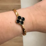 Bracelete Trevo Preto - 4674