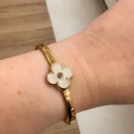 Bracelete Trevo Pérola - 4675
