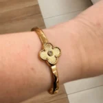 Bracelete Trevo Ouro - 4672