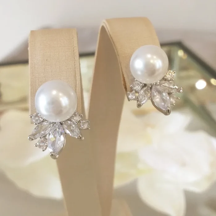 Brinco de Pérola Ródio - 4761 - Imagem 1