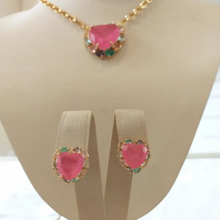 Conj Coração Pink - 4818 - Imagem 3