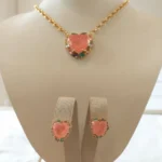 Conj. Coração Morganita Ouro - 4815 - Imagem 3