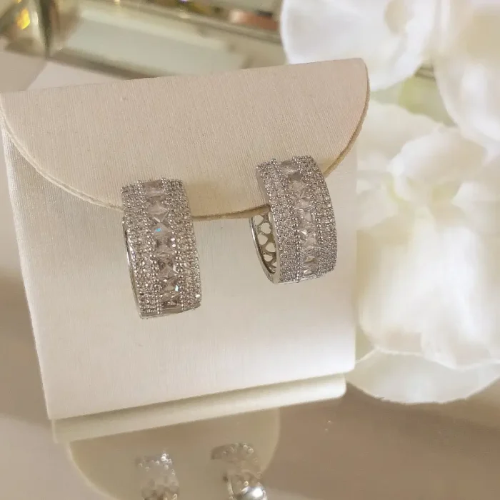 Argola Cristal R - 4884 - Imagem 1