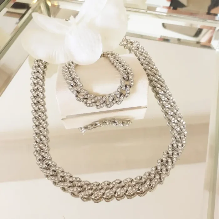 Conjunto Elos Cravejados -  4880 - Imagem 1