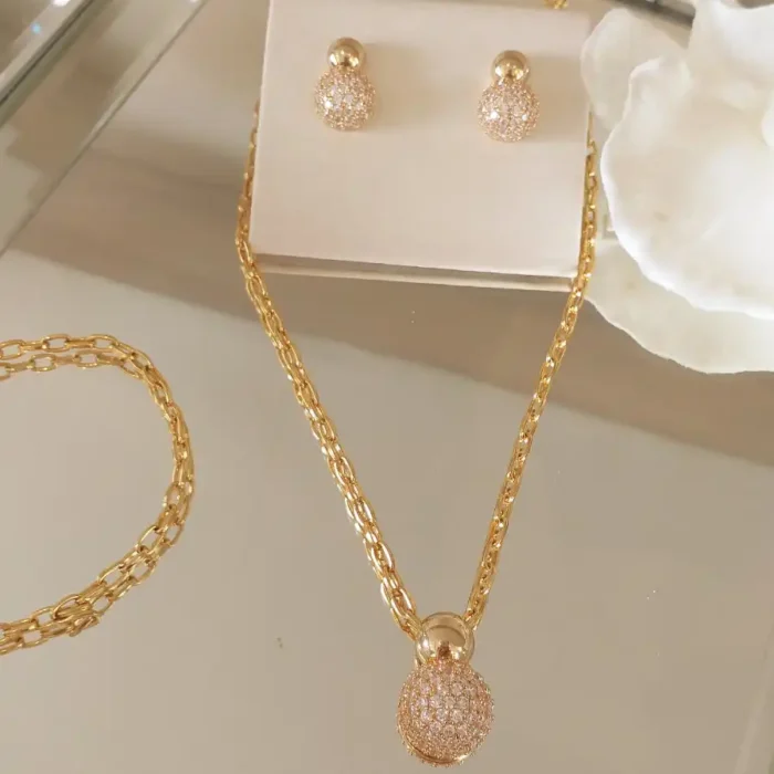 Conj. Esfera O. (Ganhe a Pulseira) - 4957 - Imagem 1