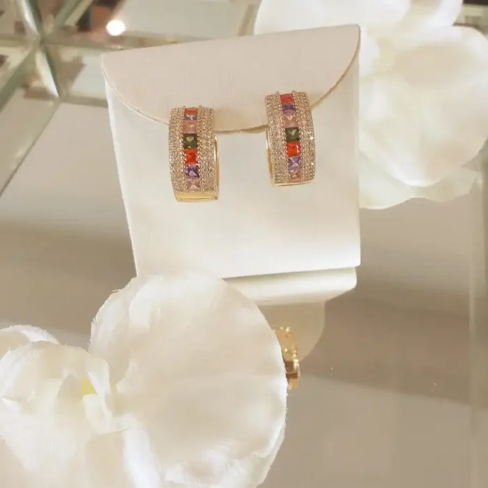 Brinco Argola Rainbow O - 4970 - Imagem 1