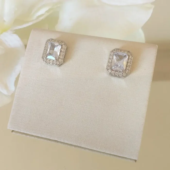 Brinco Baguete Cristal R. - 4986 - Imagem 1