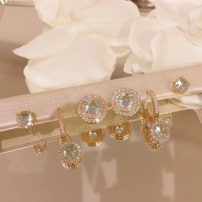 Trio Bolinha Água Marinha - 5062 - Imagem 1