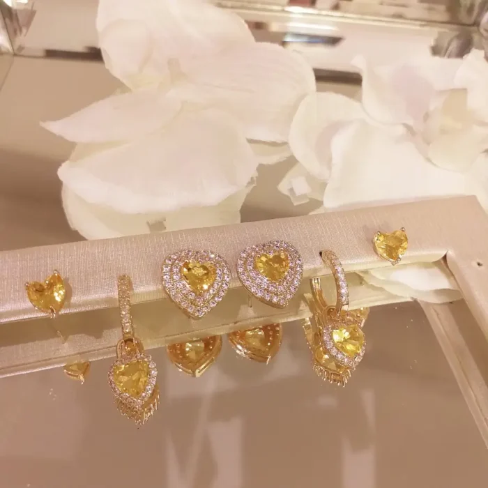 Trio Coração Citrino - 5049 - Imagem 1