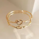 Bracelete de elo coração - 166563