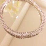 Choker de baguetes no ródio branco - 2606