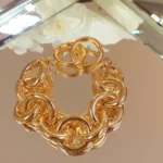 Pulseira de elos maicos redondos - 3210