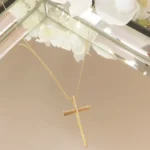 Colar crucifixo cristal - 3460