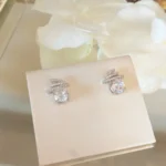 Brinco Ponto de Luz Risco Ródio - 4760