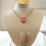 Conj. Coração Morganita Ouro - 4815 - Imagem 2