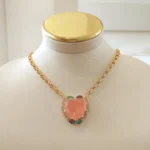 Conj. Coração Morganita Ouro - 4815 - Imagem 3