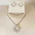 Conjunto Cravejado R (Ganhe a Pulseira) - 4852