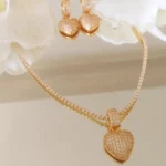 Conjunto Coração Ouro - 4853