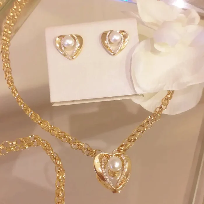 Conj Coração O.(Ganhe a Pulseira) - 4908 - Imagem 2