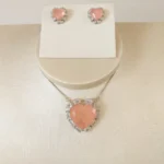 Conj Coração Morganita R - 4978