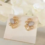 Brincos Ovais Zircônia - 5123