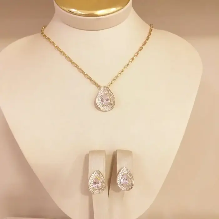 Conjunto Gota Zircônia O.- 5209 - Imagem 2