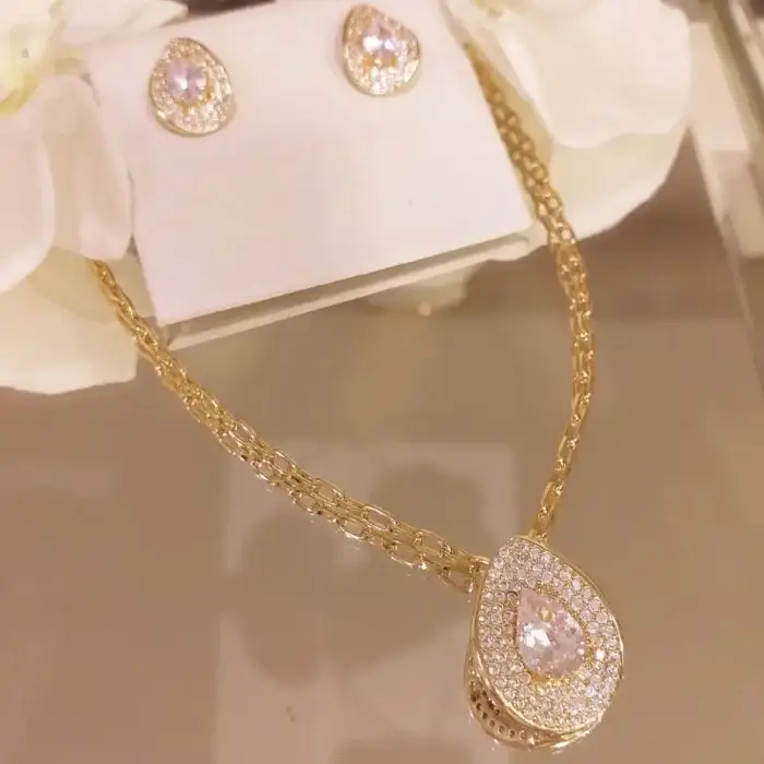 Conjunto Gota Zircônia O.- 5209 - Imagem 3